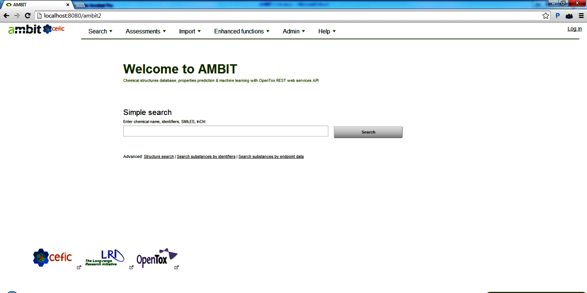 AMBIT main screen